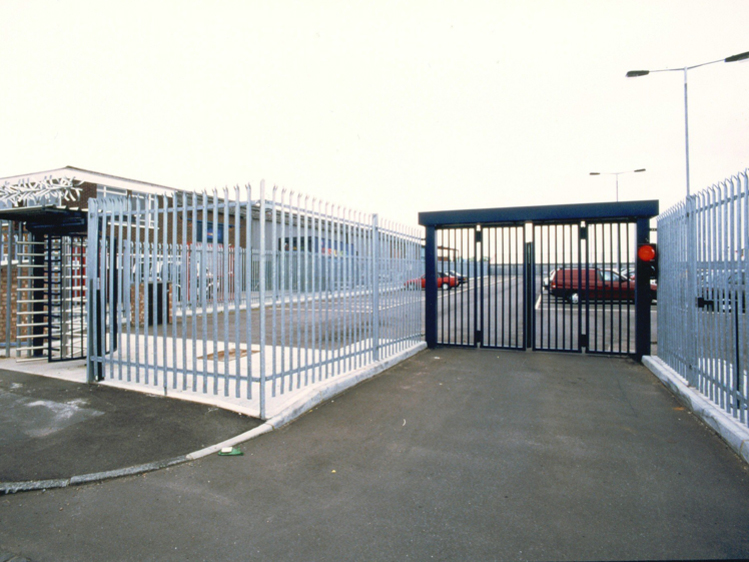 Car park gate installed