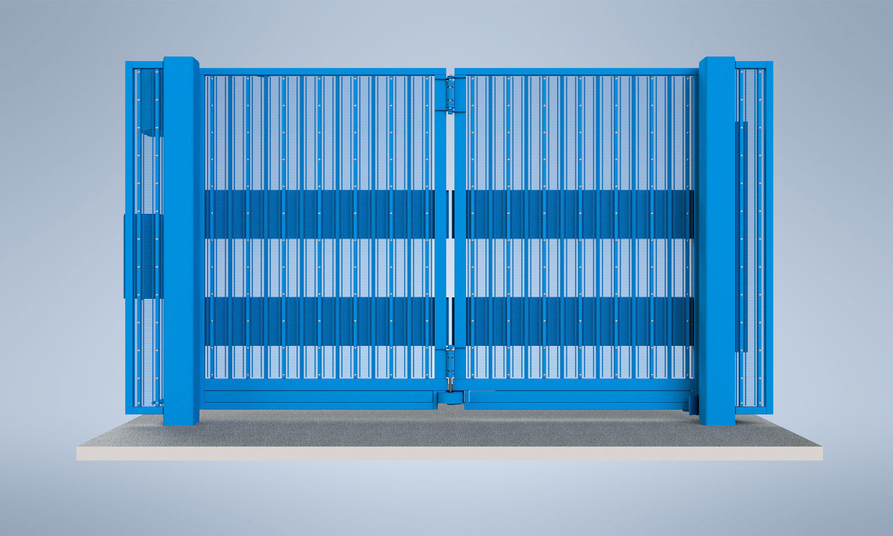 CSG 10640 & 10650 folding gates withstanding impacts of up to 40mph or 50mph