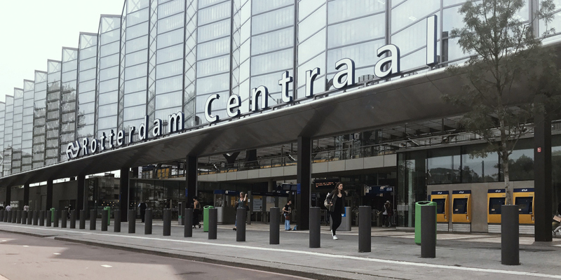 Rotterdam Rail Station Protected by Cova products